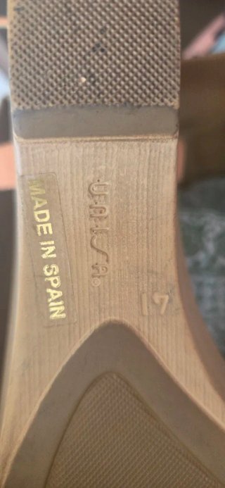 Cuñas Unisa Ante Beige/Rosa Talla 41