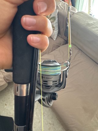 Caña de barco lista para usar