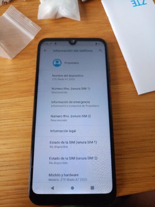 ZTE Blade A7 2020 Negro