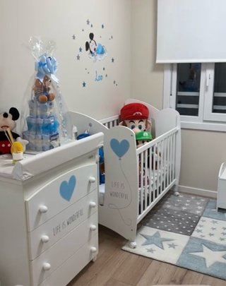 Conjunto Cuna y Cambiador Bebé