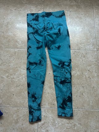 Leggings Tie-Dye Azul y Negro