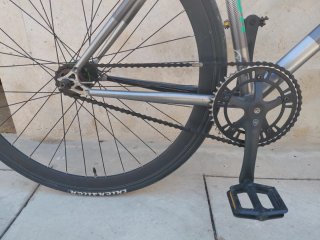 Bicicleta Fixie Pole&bike CMNDR Blanca