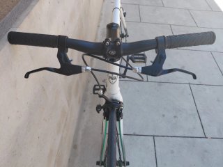 Bicicleta Fixie Pole&bike CMNDR Blanca
