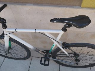 Bicicleta Fixie Pole&bike CMNDR Blanca