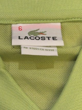 Polo Lacoste Clásico Verde Talla XL (Talla 6)