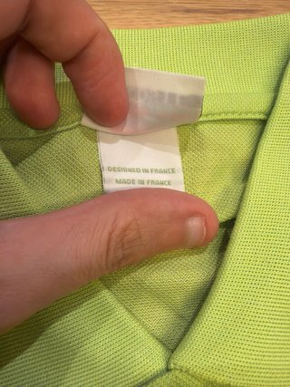 Polo Lacoste Clásico Verde Talla XL (Talla 6)