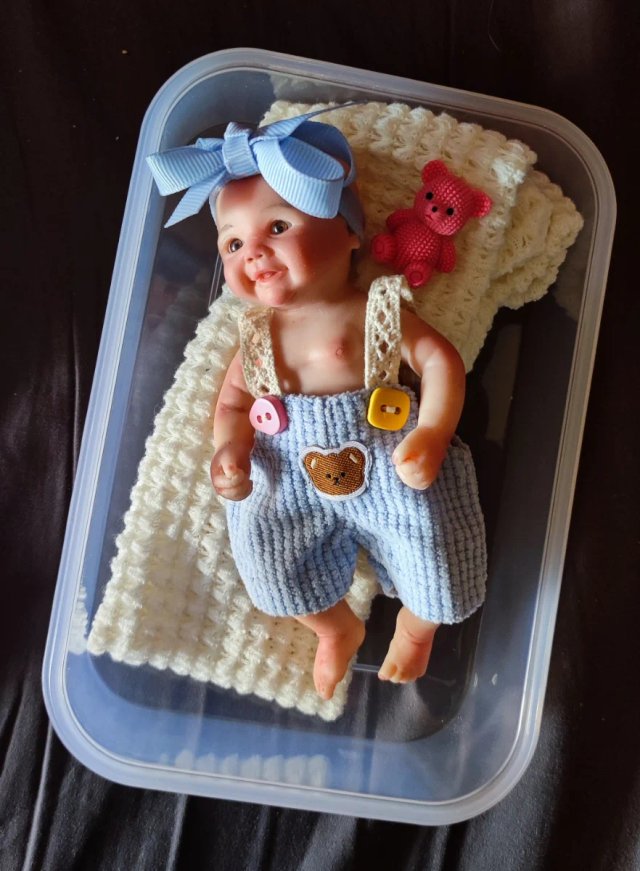 Mini reborn silicona niña 15cm