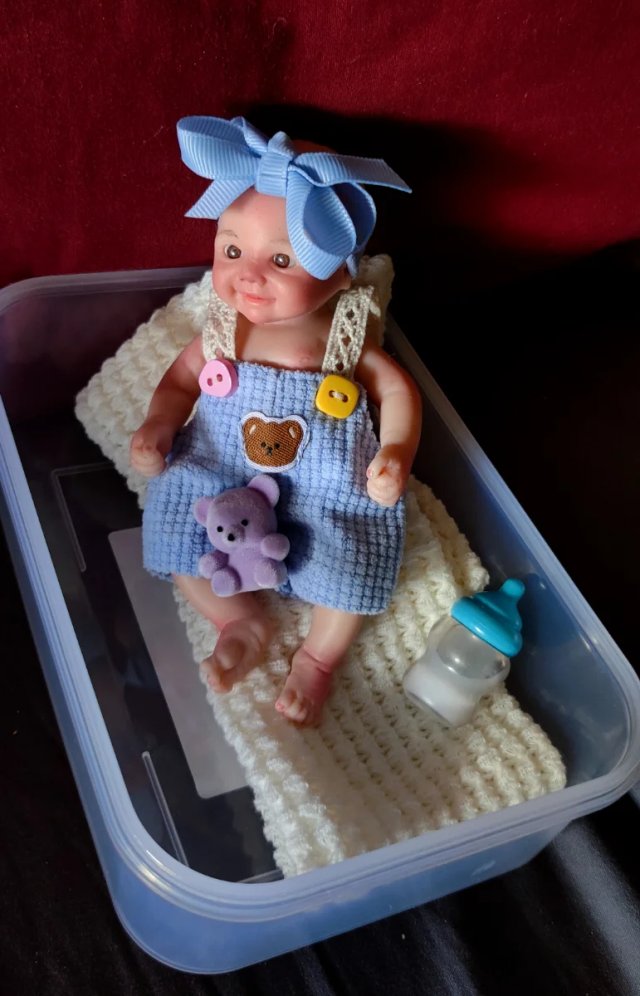 Mini reborn silicona niña 15cm