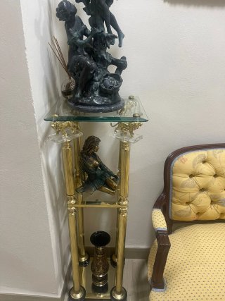 Conjunto Decorativo Clásico Dorado y Rojo