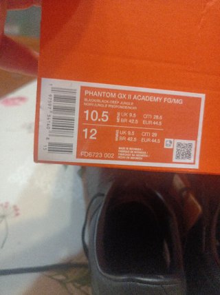 Botas de Fútbol Nike Talla 44.5 Negras