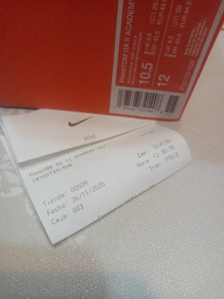 Botas de Fútbol Nike Talla 44.5 Negras