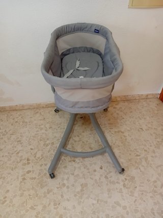 Cuna de bebé Chicco gris
