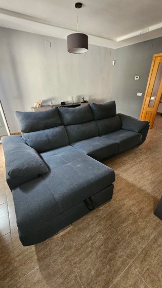 Sofá chaise longue 290cm con canapé
