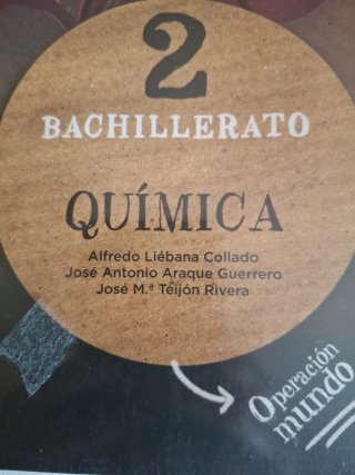 Libro de 2 bachillerato Química