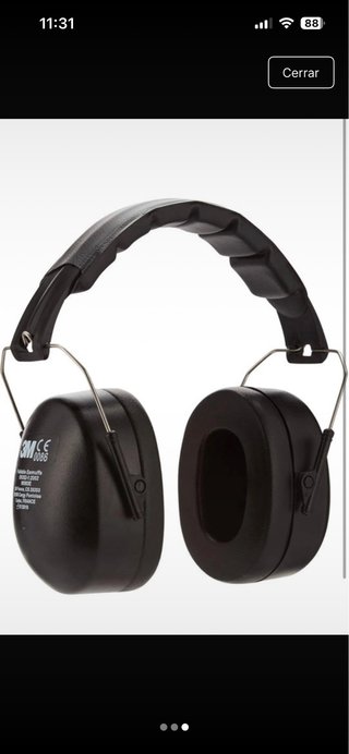 Cascos 3M Antirruido Negros