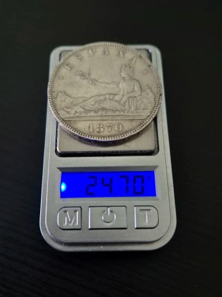 9 Monedas Pesetas Plata Amadeo I Rey (1870-1871)
