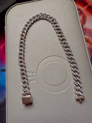 Pulsera Pandora Cadena Cubana Plata
