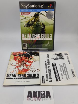 Metal Gear Solid 3: Subsistence PS2 PAL ES