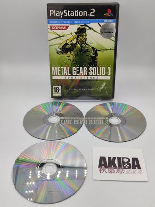 Metal Gear Solid 3: Subsistence PS2 PAL ES