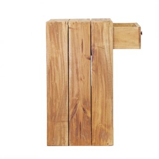 Mobiletto con Cassetto Comodino in Legno Massello