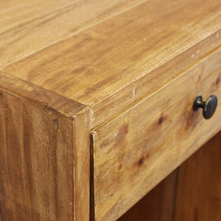 Mobiletto con Cassetto Comodino in Legno Massello