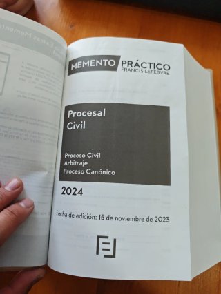 Libro Memento práctico Procesal Civil 2024.