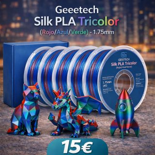 Filamento PLA Silk Tricolor Geeetech 1KG