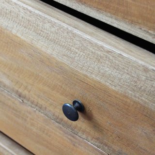 Cassettiera 4 Cassetti 70x40x130cm Legno Massello