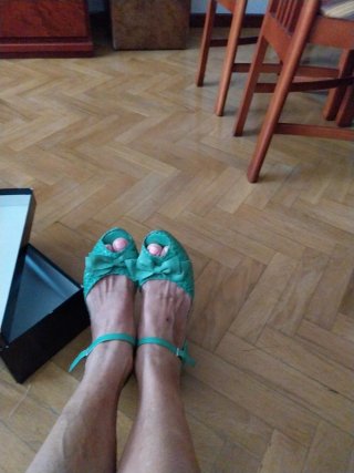 Sandalias Pons Quintana piel trenzada verde