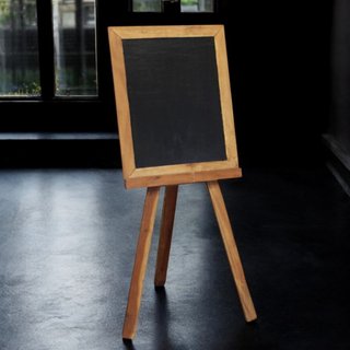 Lavagna con Cavalletto Pieghevole Legno Massello