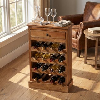Mobile Portabottiglie Cantinetta Legno Massello