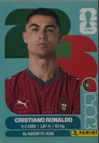 Cromo Cristiano Ronaldo Mundial 2026