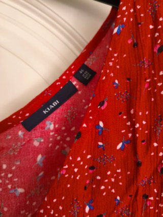 Camiseta premamá estampada roja