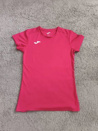 Camiseta deportiva Joma fucsia talla XS.