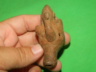 Idolo Exvoto silbato terracota Mitologi Prehispano