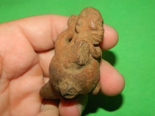 Idolo Exvoto silbato terracota Mitologi Prehispano