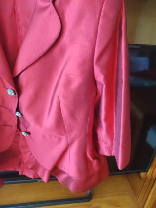 Traje de fiesta Dolores Teresa rojo talla 48