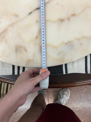Base de mármol redonda, base para mesa 77x77