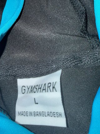 Sudadera Gymshark Media Cremallera Azul Negra Tall