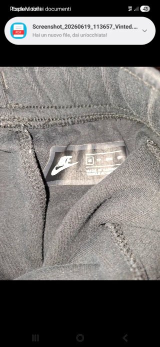 Tuta Nike Fleece Nera Donna