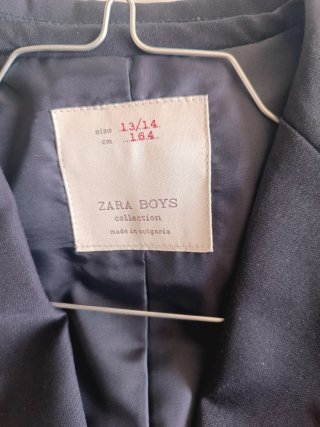 Traje de chaqueta Zara niño azul talla 13/14