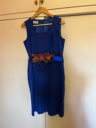Vestido azul invitada boda, bautizo o comunión