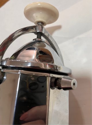 Moka elettrica vintage in alluminio