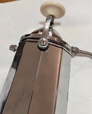 Moka elettrica vintage in alluminio