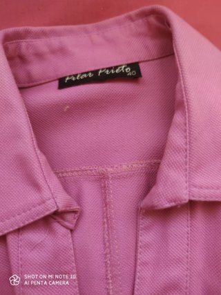 Vestido Pilar Prieto Talla 40 Rosa Volantes