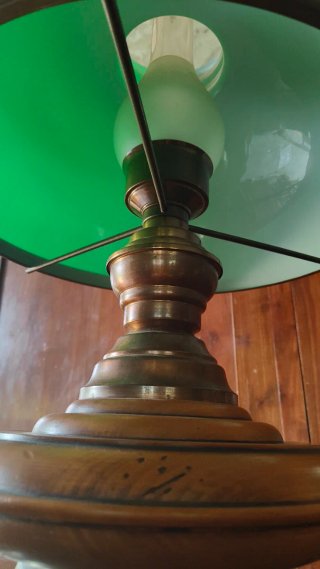 Lampada ministeriale tonda vintage