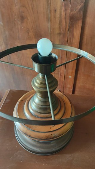 Lampada ministeriale tonda vintage