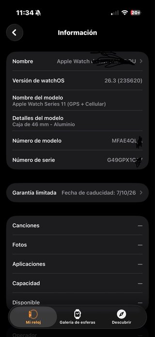 Apple Watch Ultra Gris/Plata