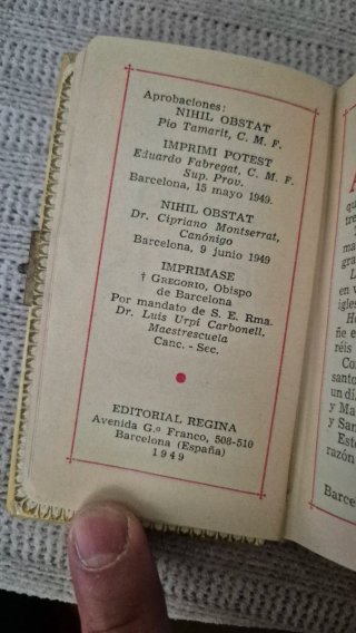 Devocionario 1949 editorial Regina