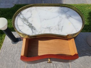 Mesa Auxiliar Luis XVI Madera y Metal